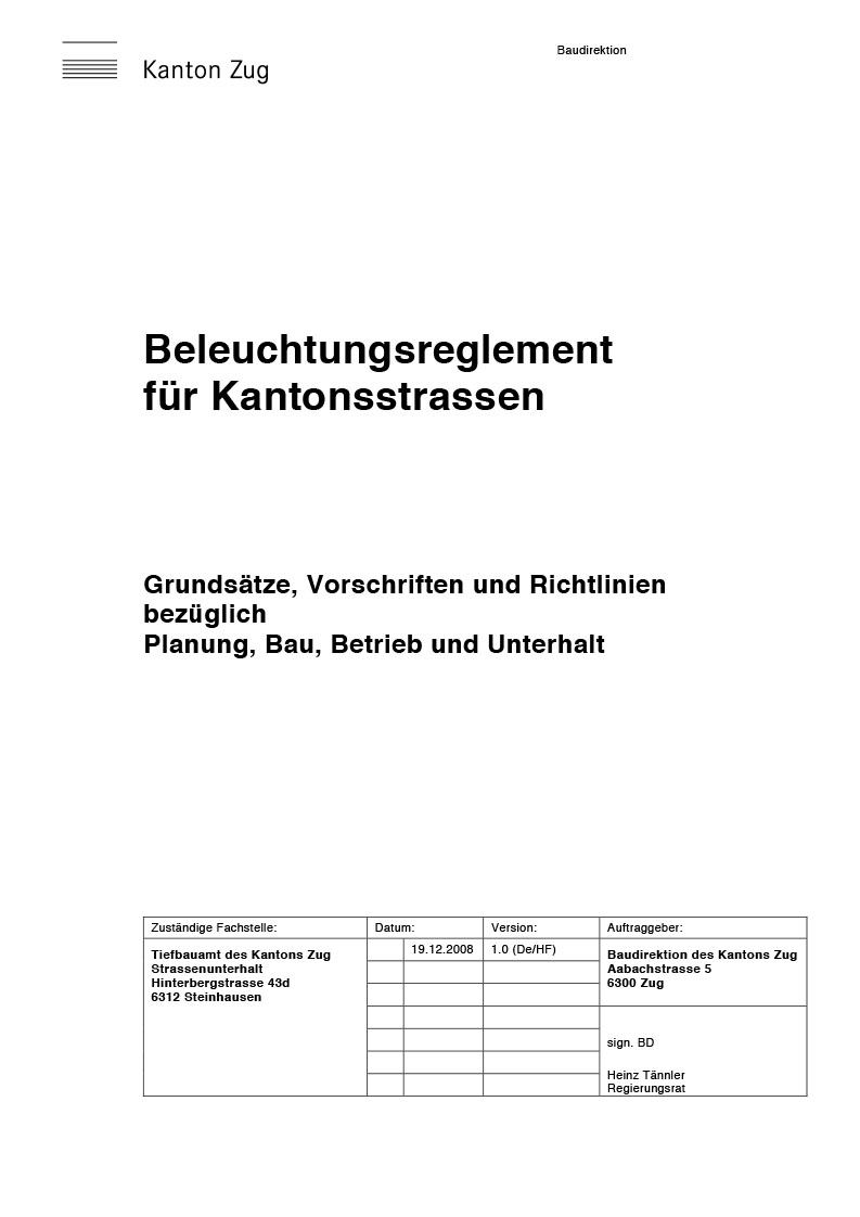 Beleuchtungsreglement